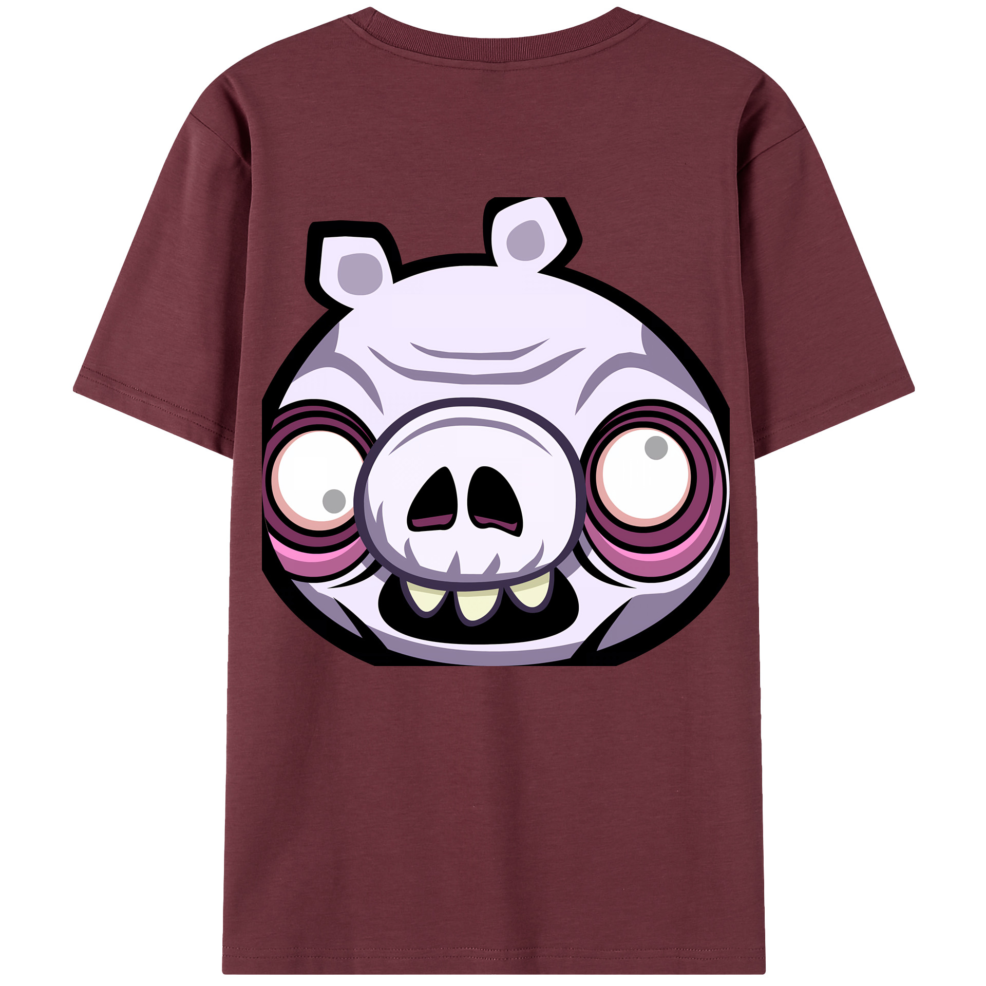 （画像用） Angry Birds アングリーバード 綿100％半袖Tシャツ（背面プリント）